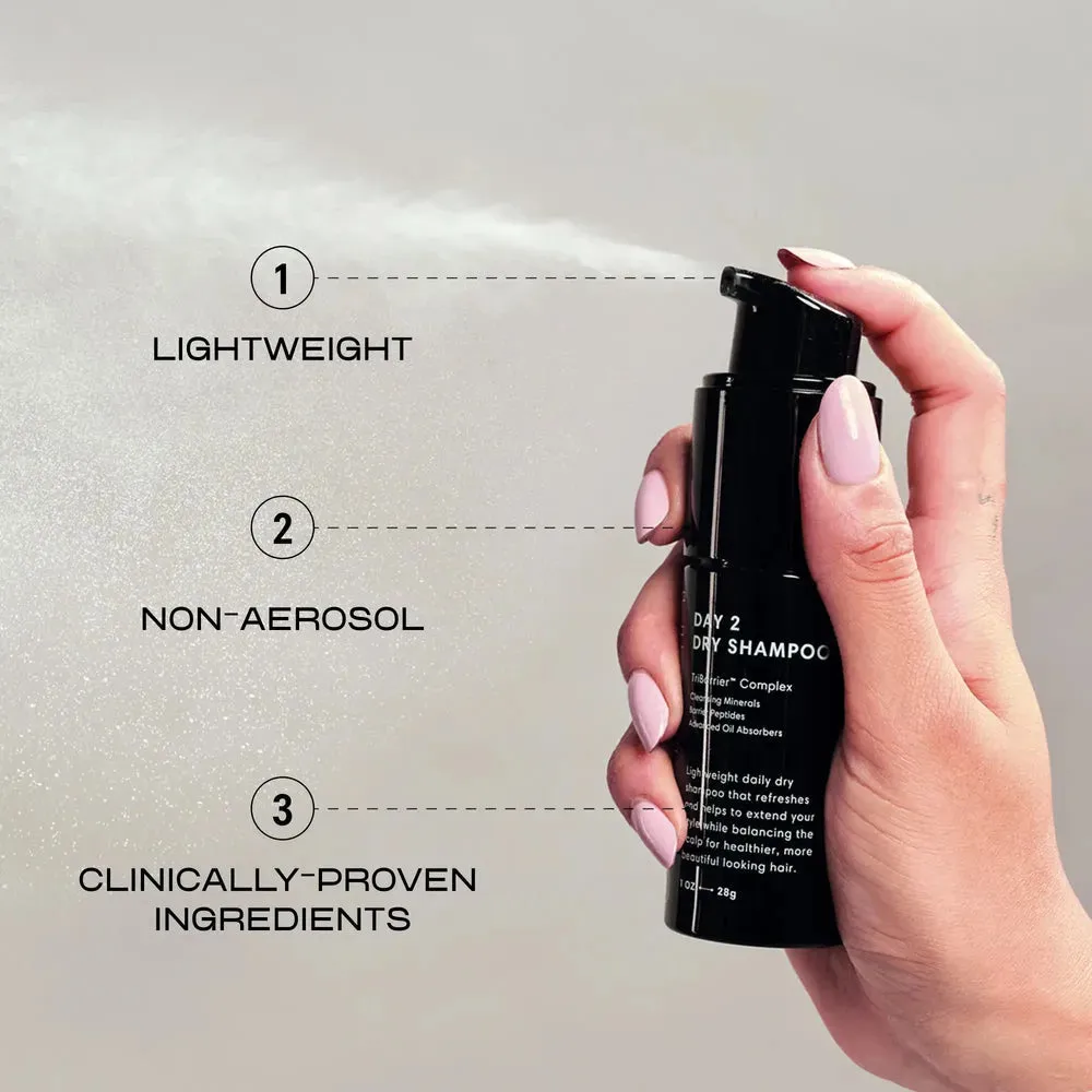 Day 2 Dry Shampoo + Restoring Serum