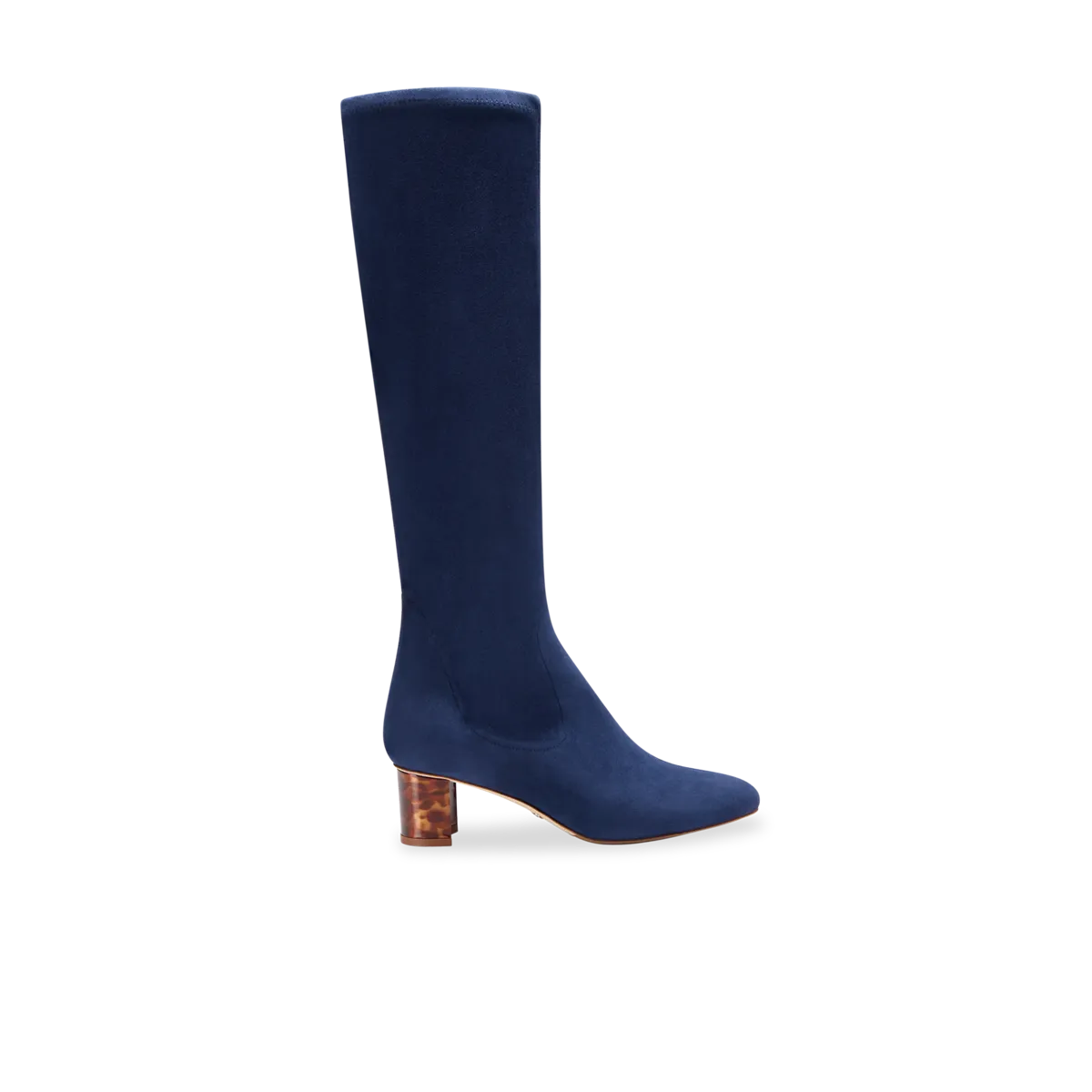 Alexandra 50 in navy stretch suede