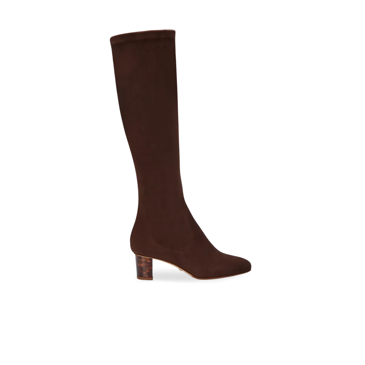 Alexandra 50 in espresso stretch suede
