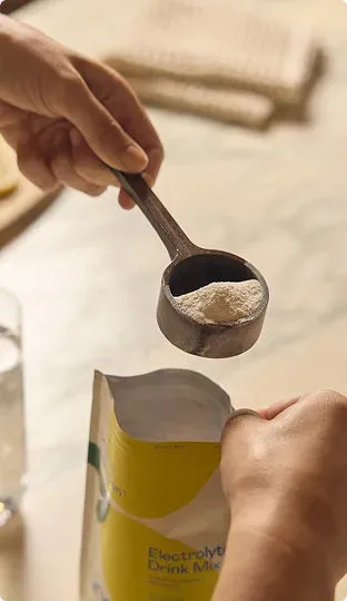 Scooping Organic Hydration with a tablespoon